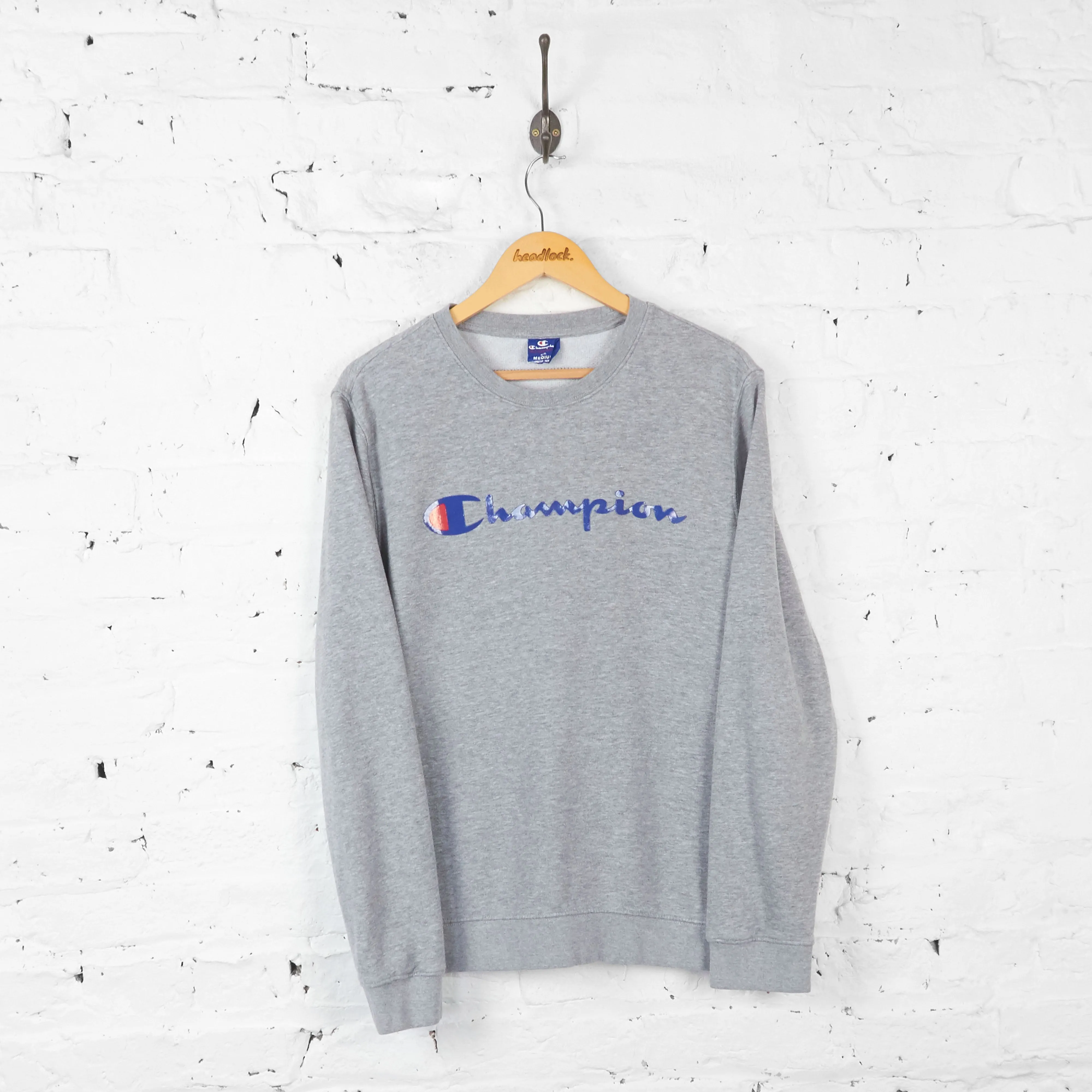 Vintage Champion Sweatshirt - Grey - M