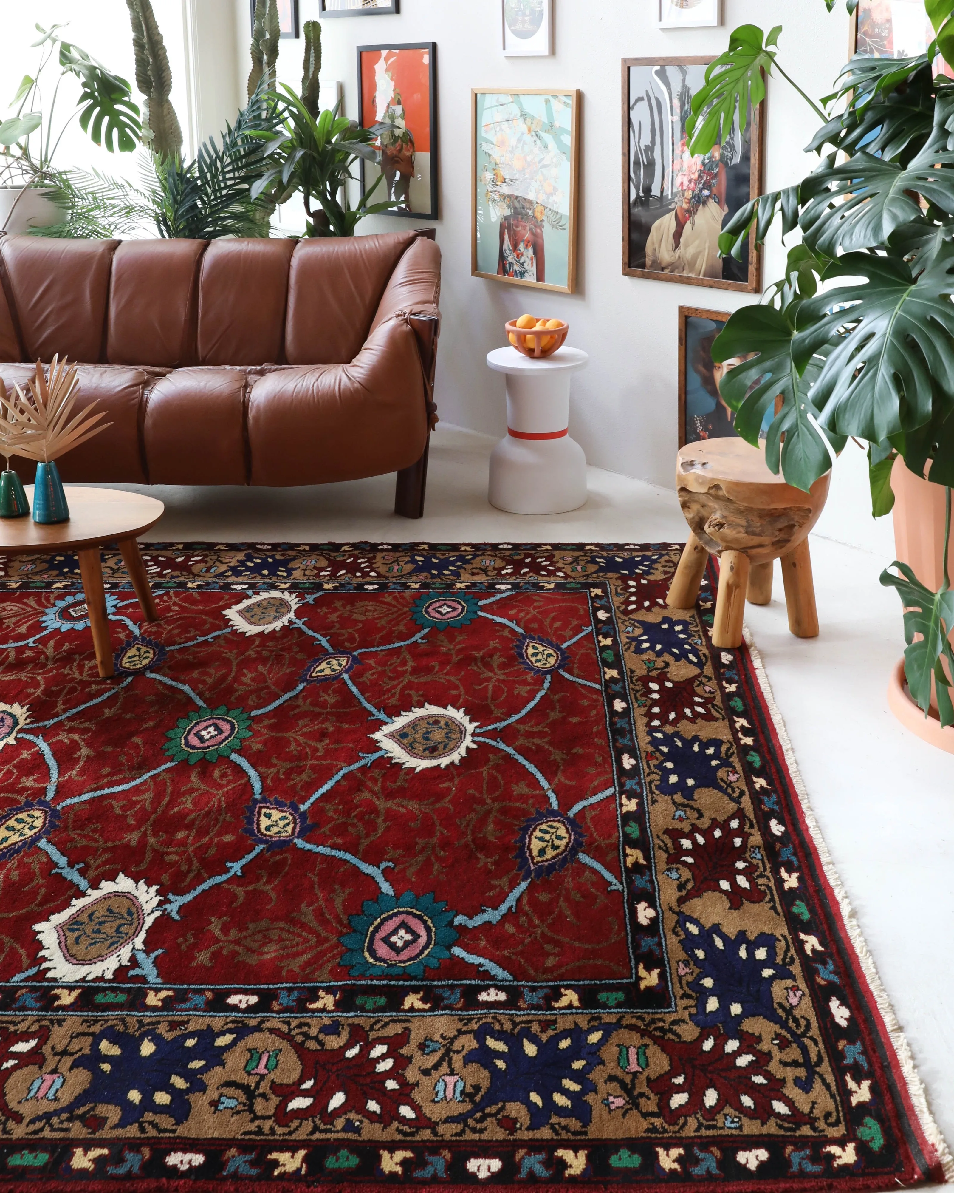 Vintage Konya Karapınar Rug 6'9"x10'5"