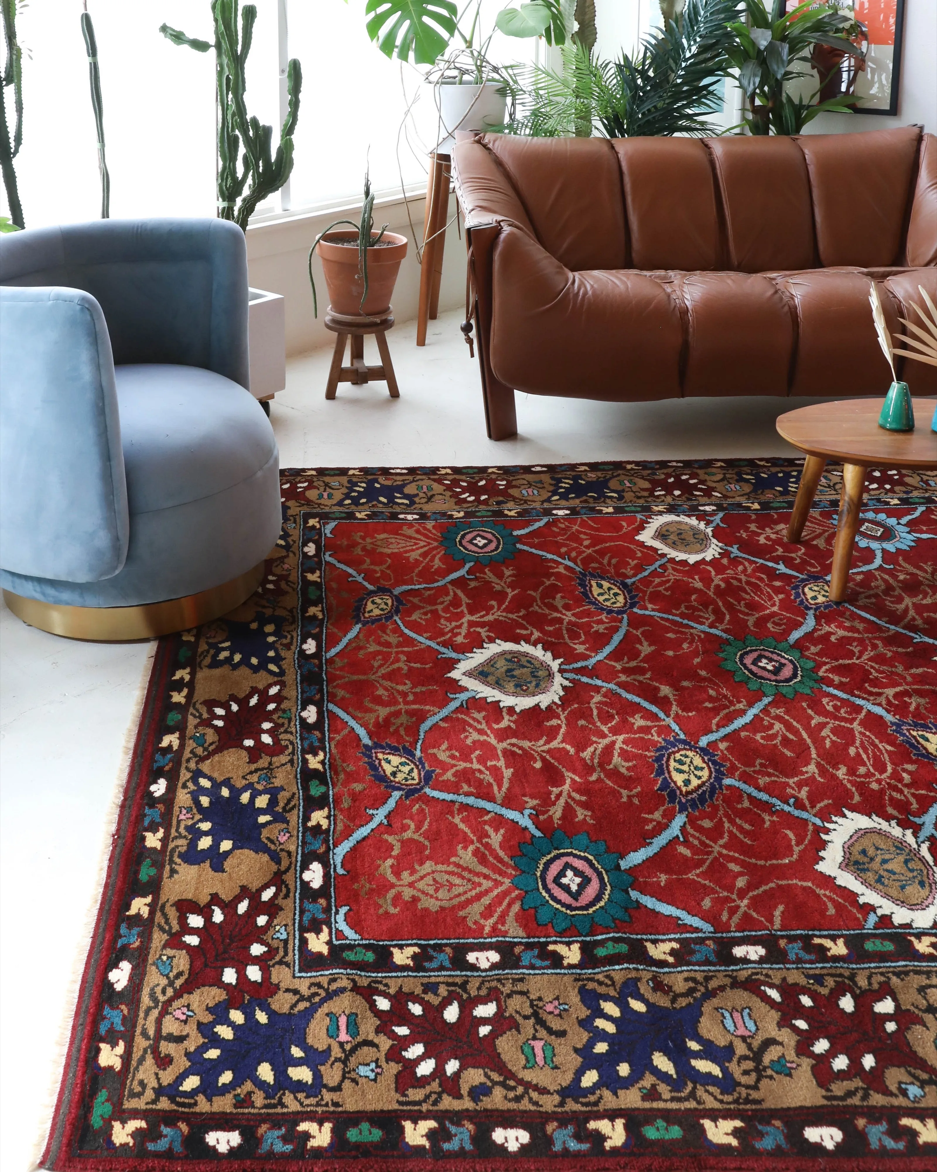 Vintage Konya Karapınar Rug 6'9"x10'5"