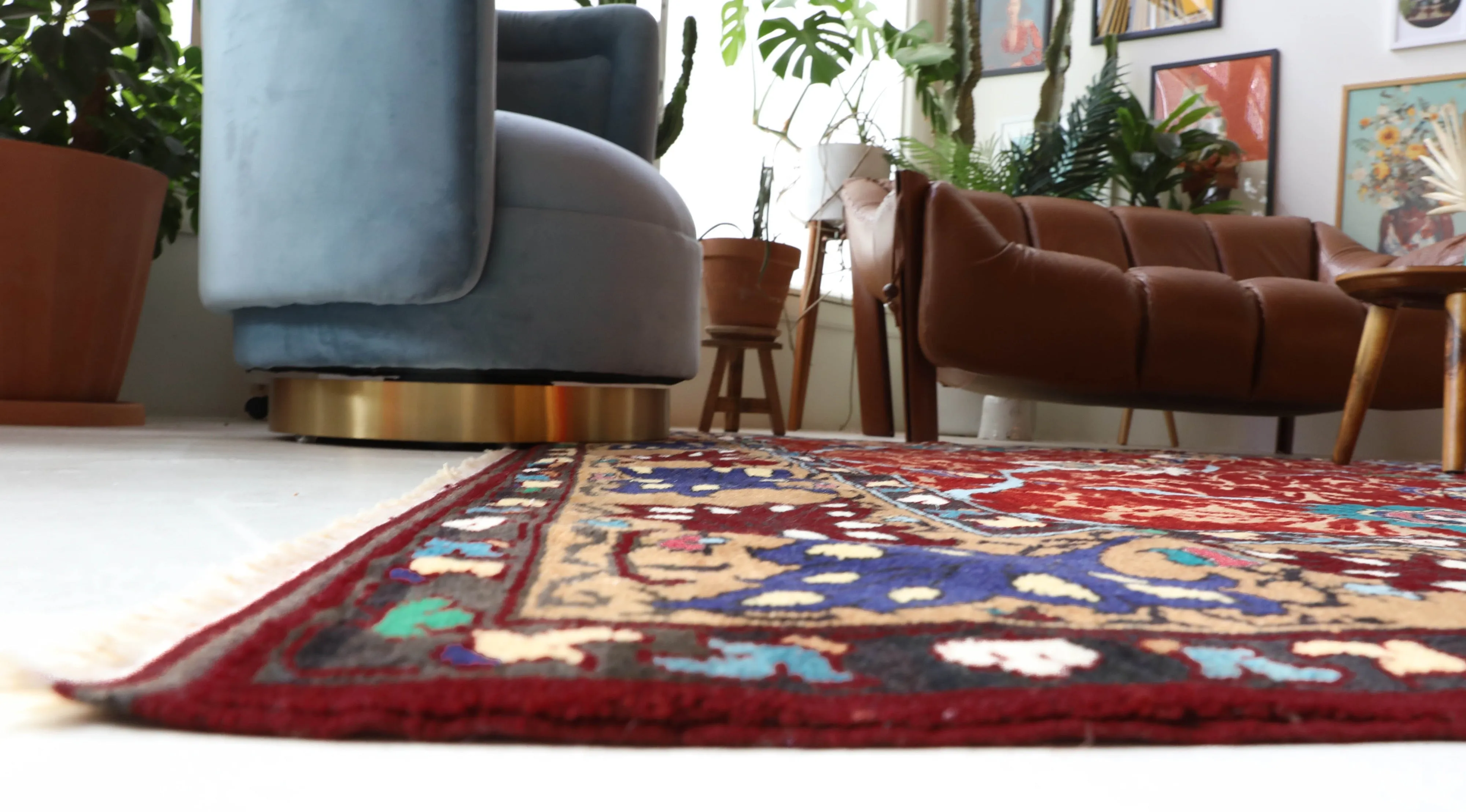Vintage Konya Karapınar Rug 6'9"x10'5"