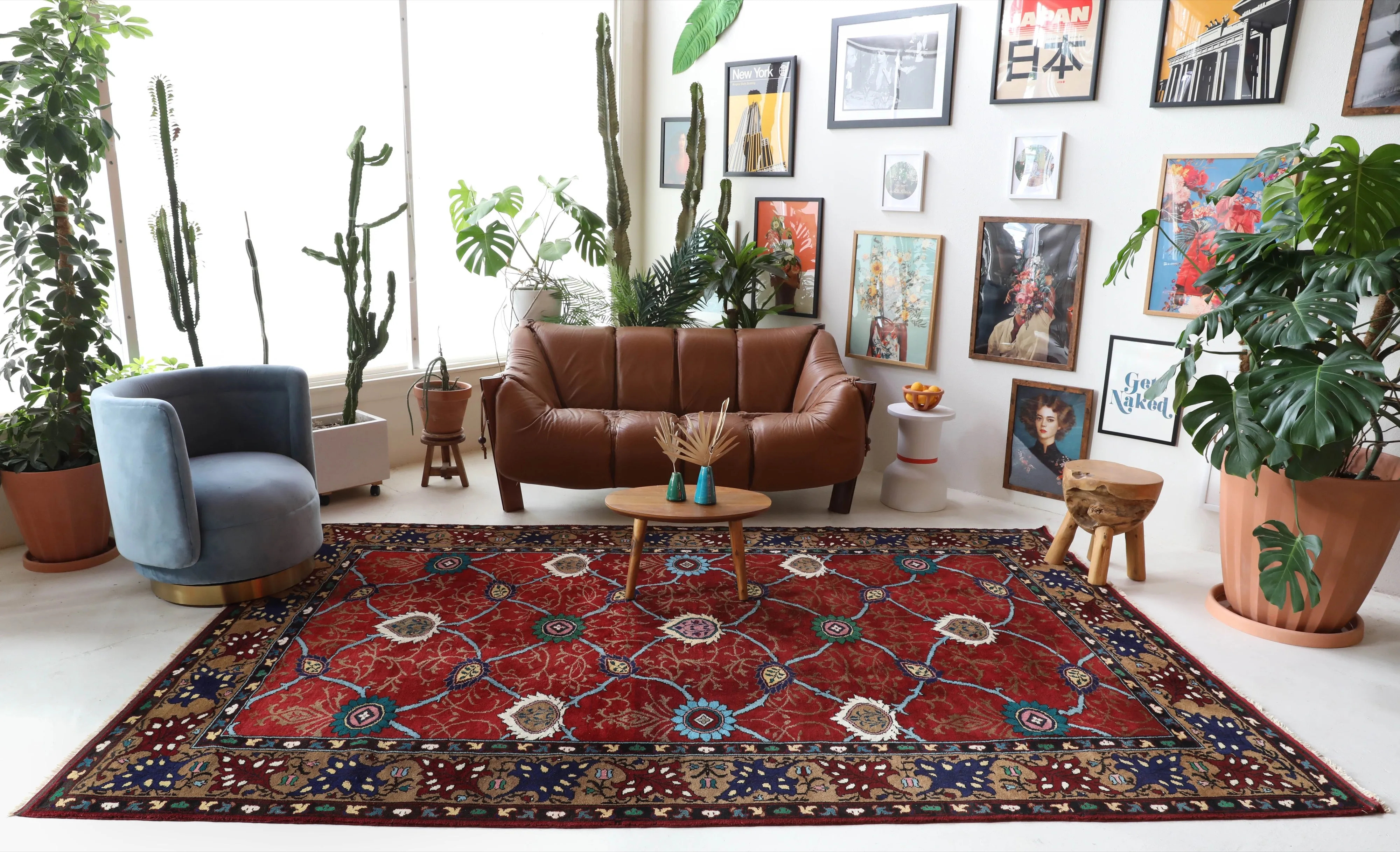 Vintage Konya Karapınar Rug 6'9"x10'5"