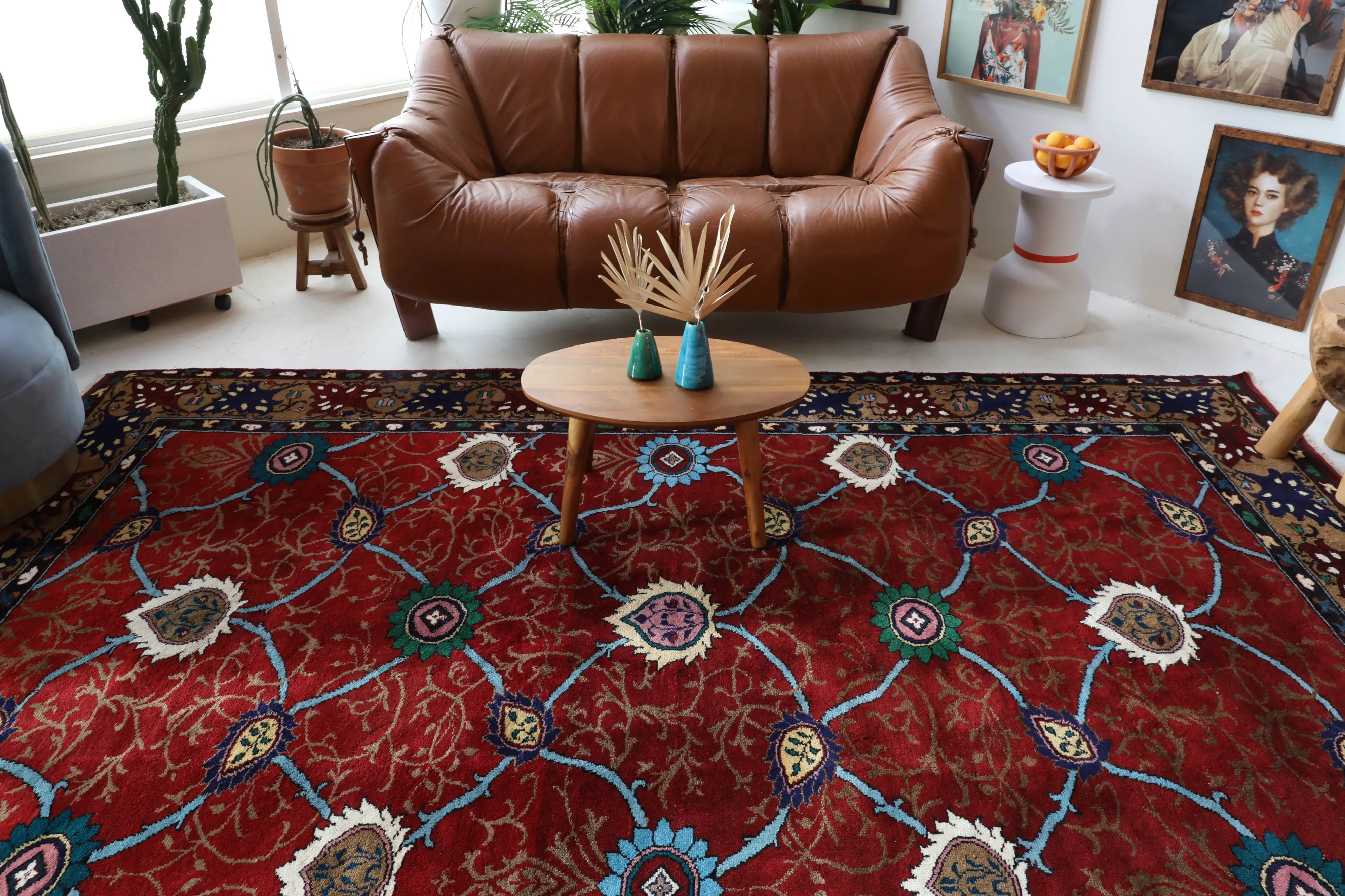 Vintage Konya Karapınar Rug 6'9"x10'5"