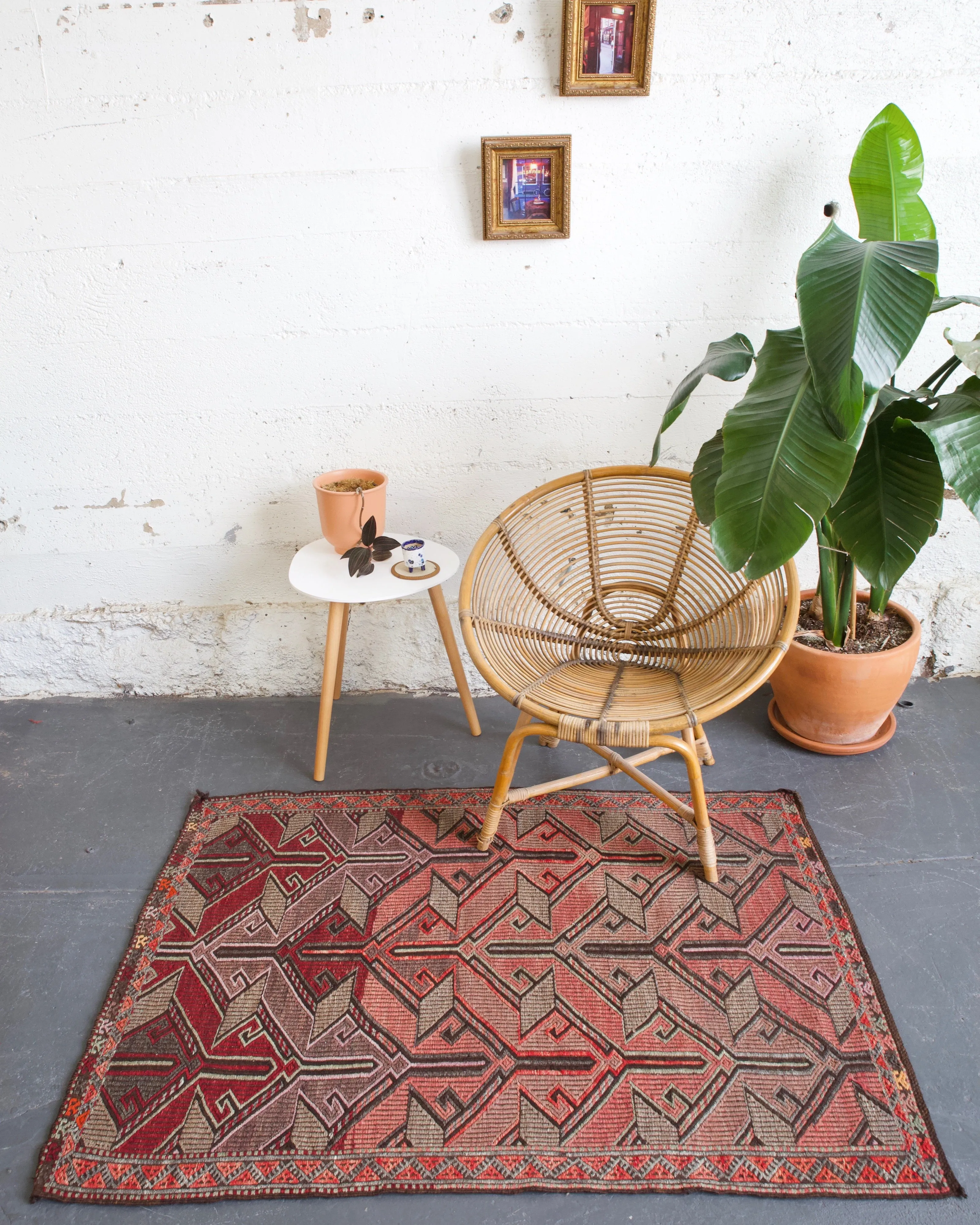 Vintage Mini Turkish Kilim Rug