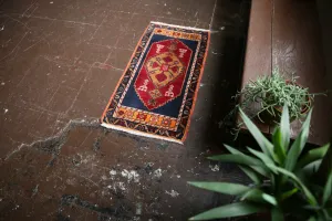 Vintage Mini Turkish Rug 1.9ftx3.5ft