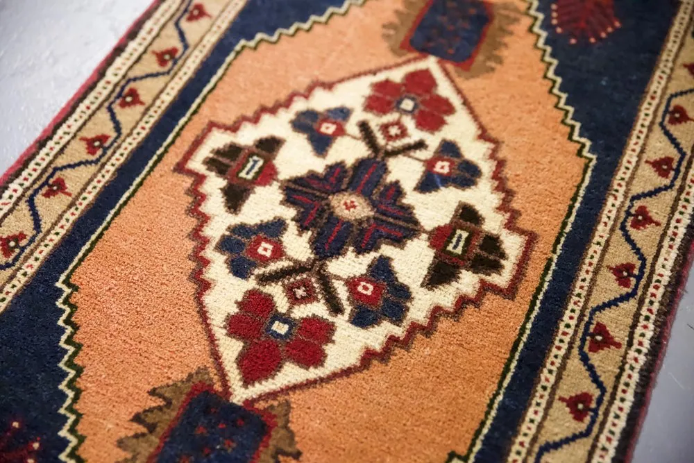 Vintage Mini Turkish Rug 20"x41"