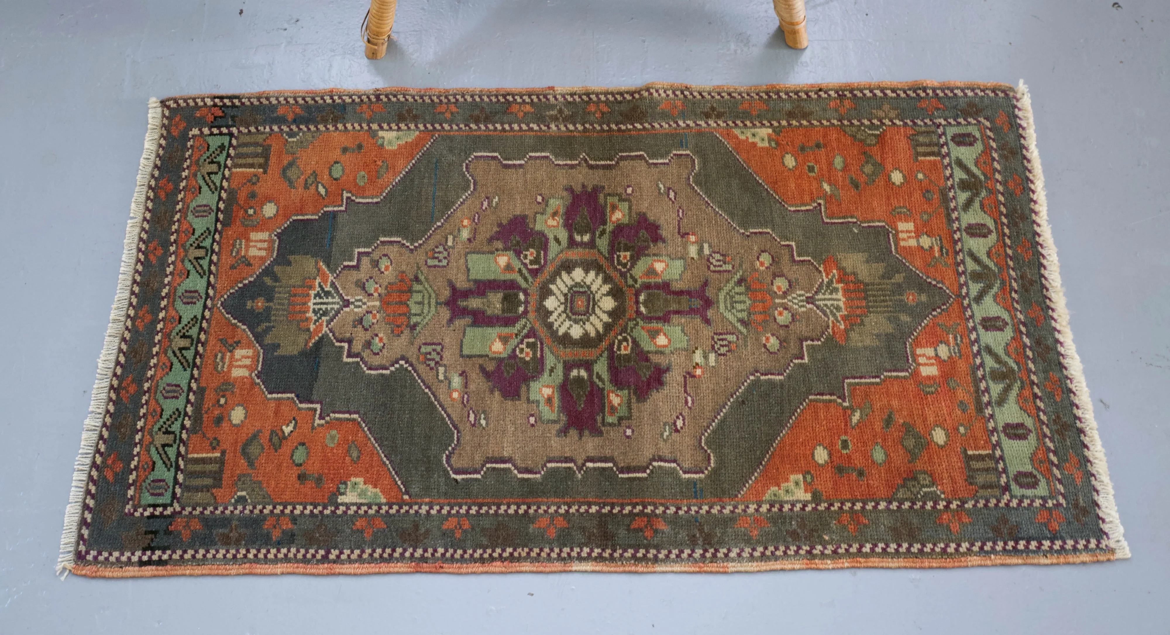 Vintage Mini Turkish Rug