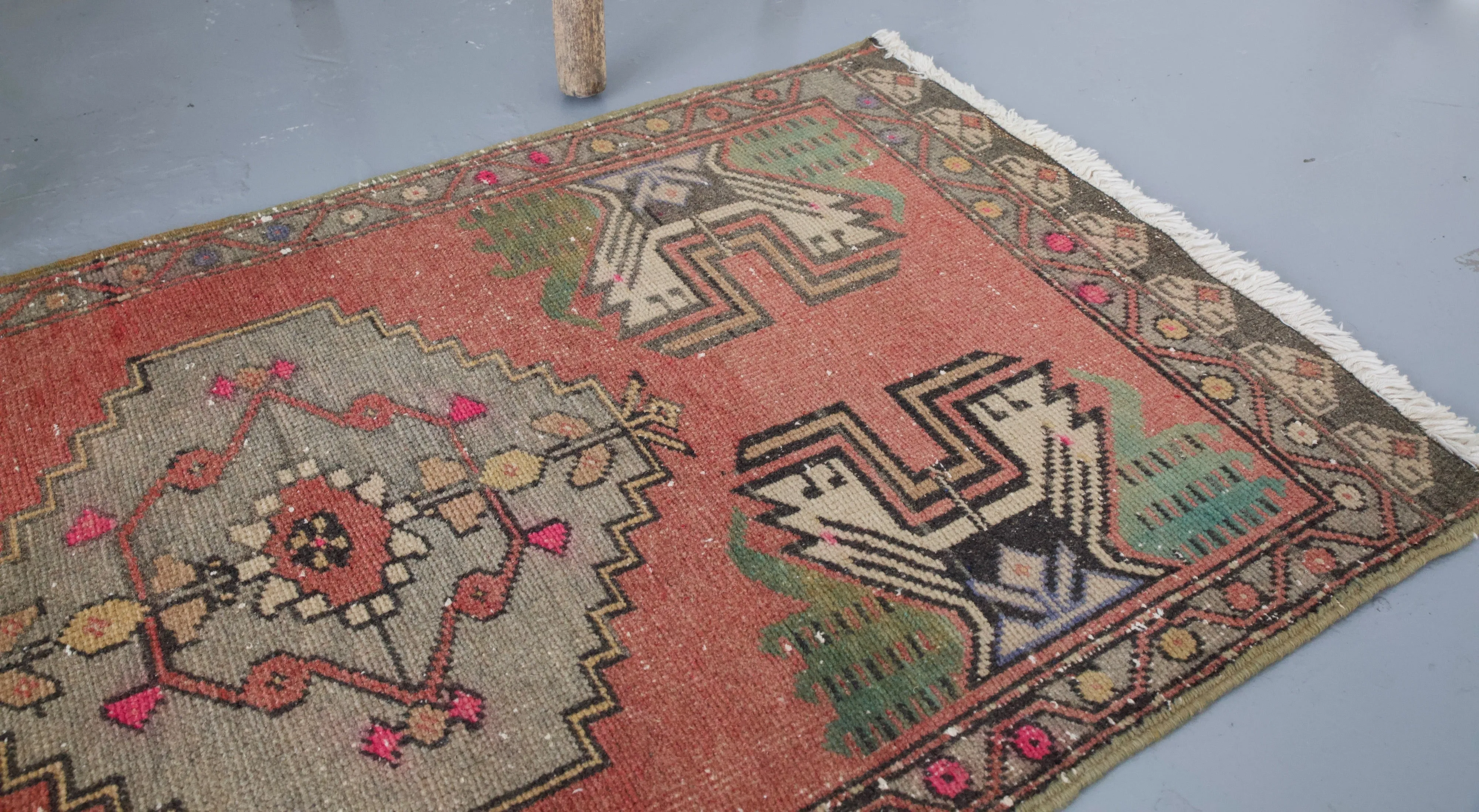Vintage Mini Turkish Rug