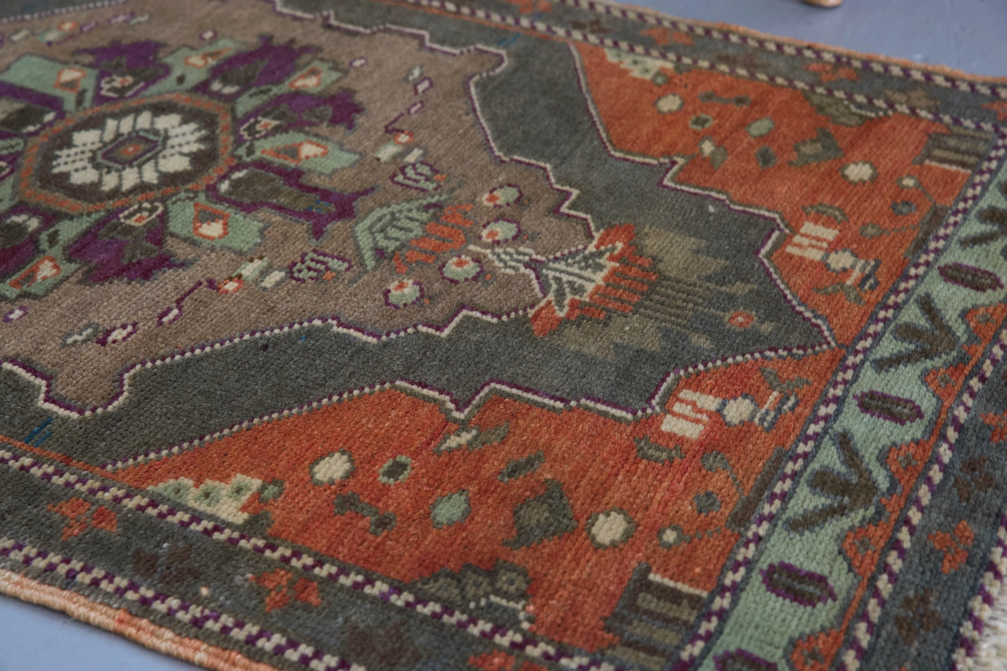 Vintage Mini Turkish Rug
