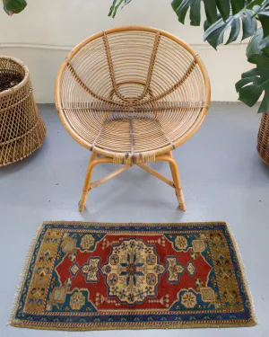 Vintage Mini Turkish Rug