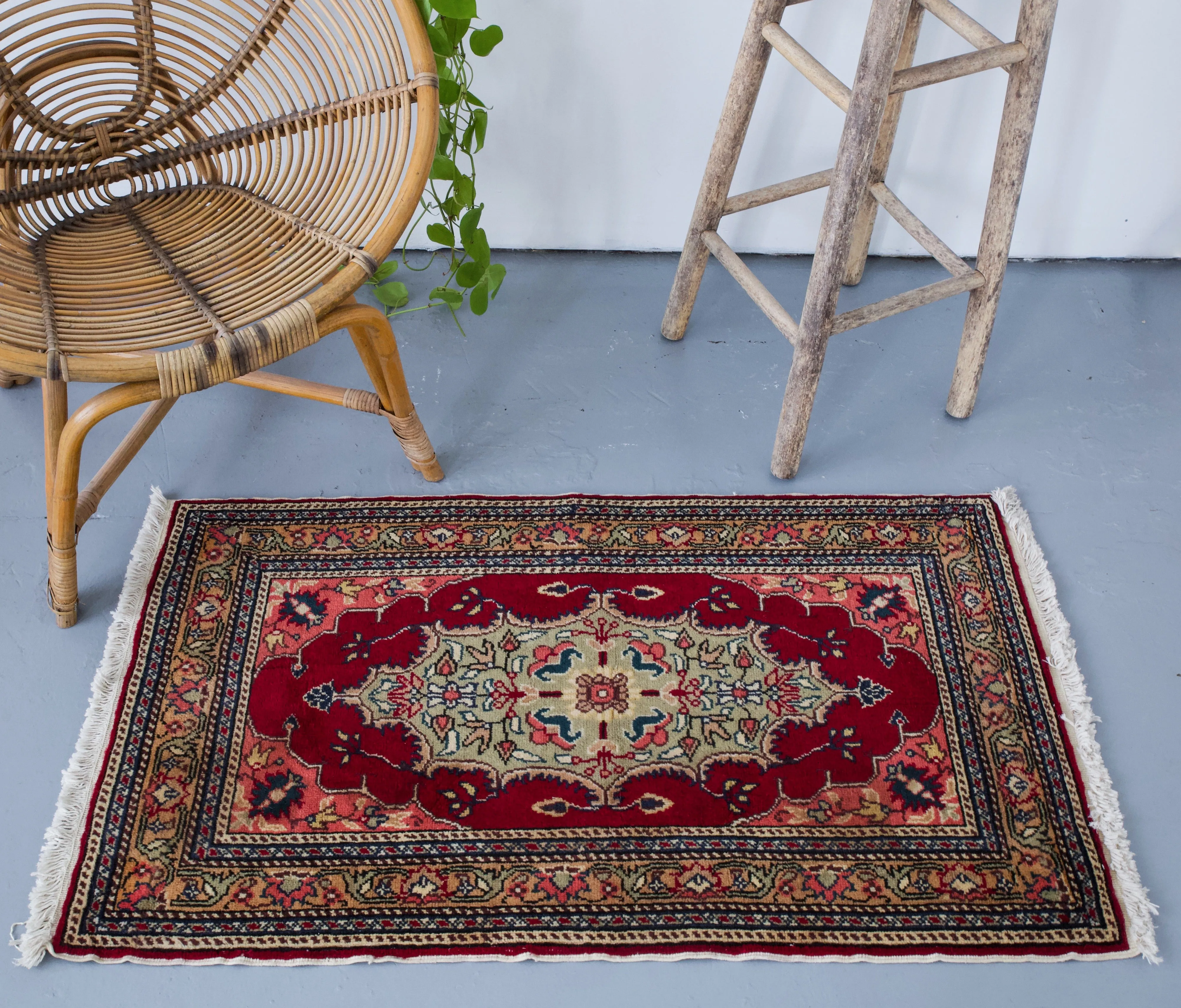 Vintage Mini Turkish Rug