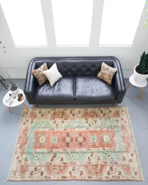 Vintage Turkish Milas Rug