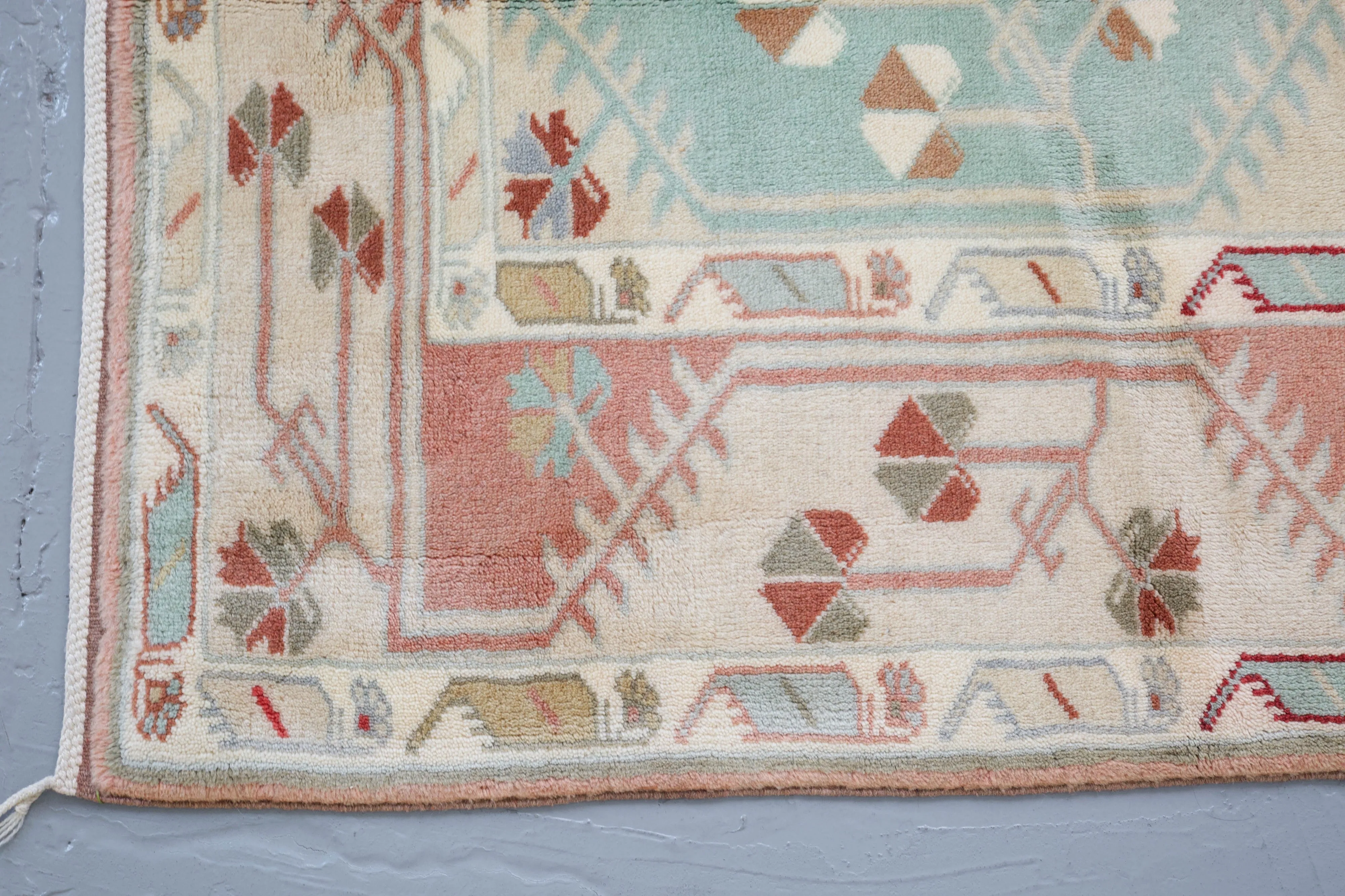Vintage Turkish Milas Rug