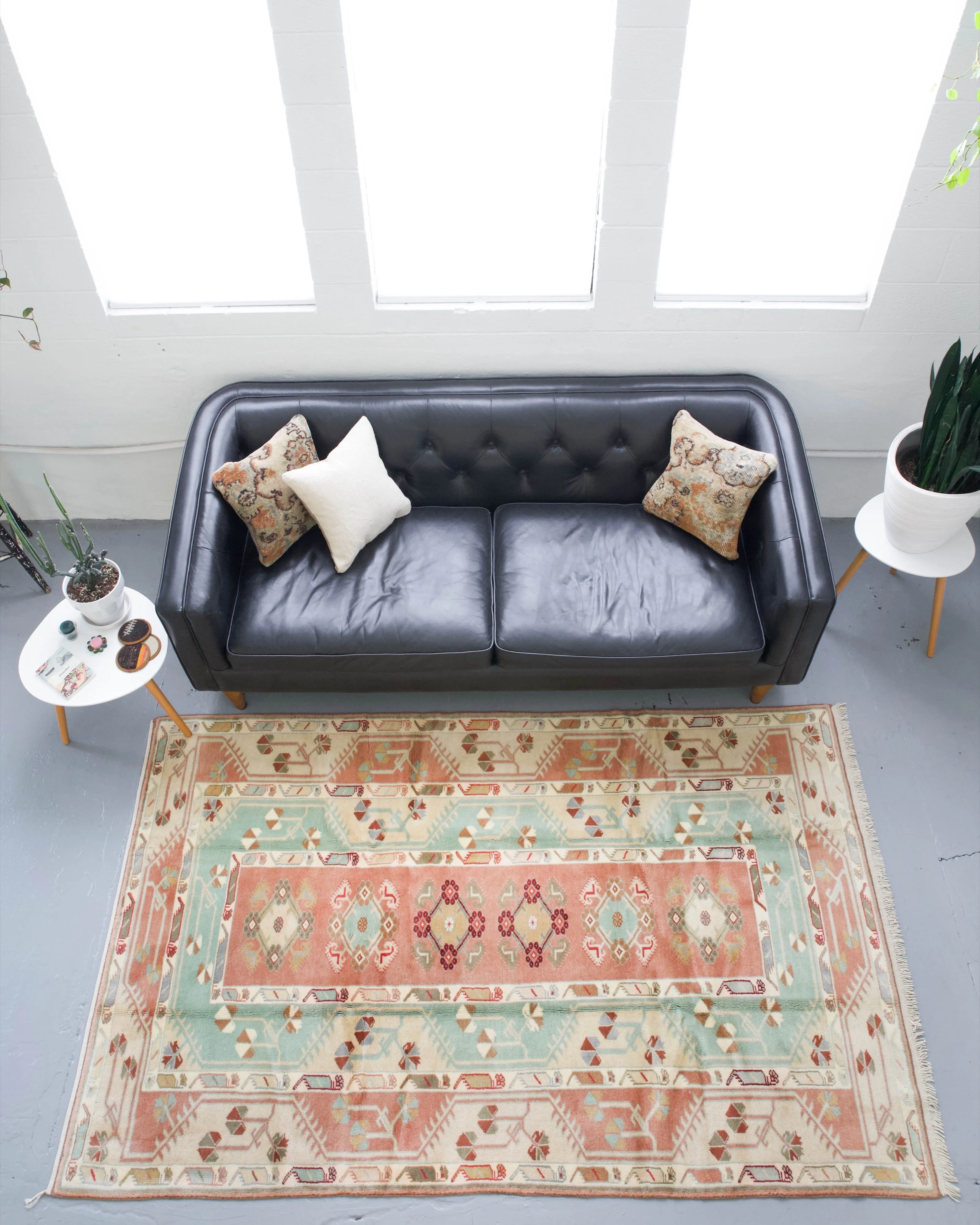 Vintage Turkish Milas Rug
