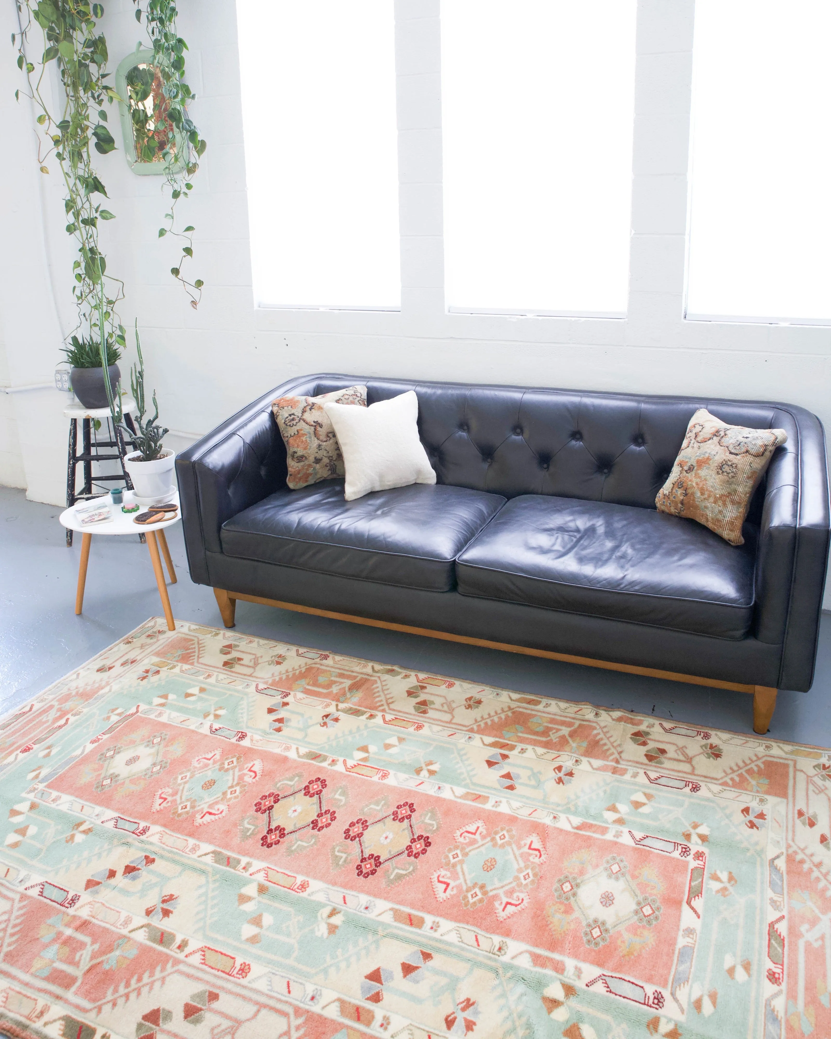 Vintage Turkish Milas Rug