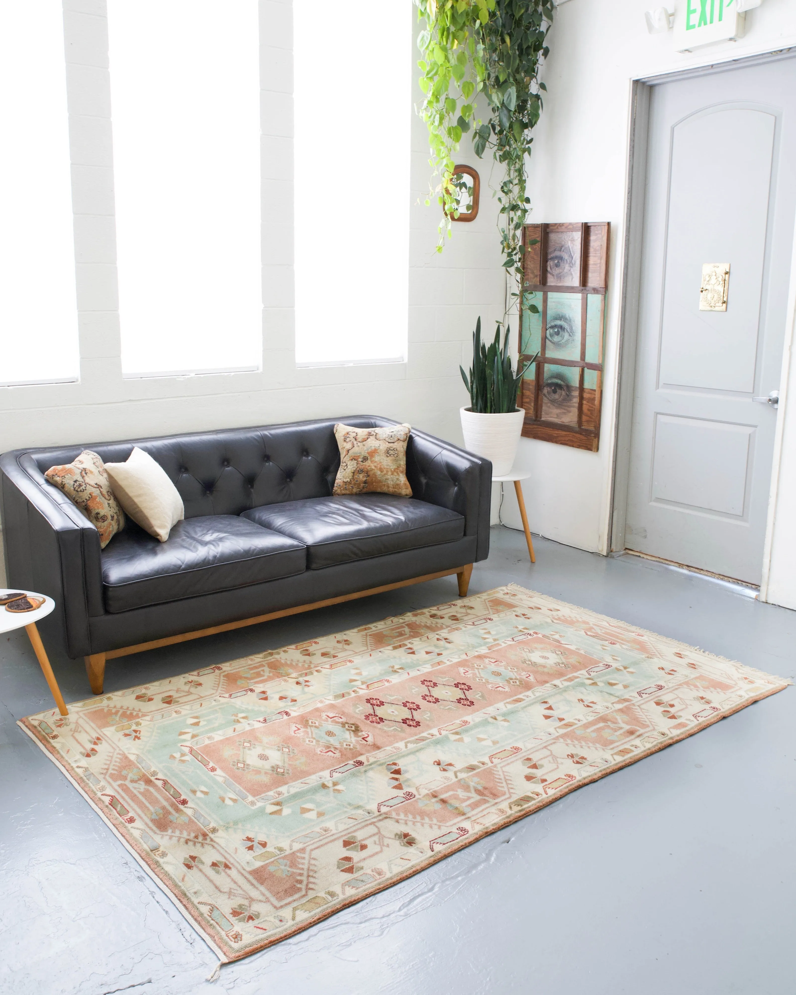 Vintage Turkish Milas Rug