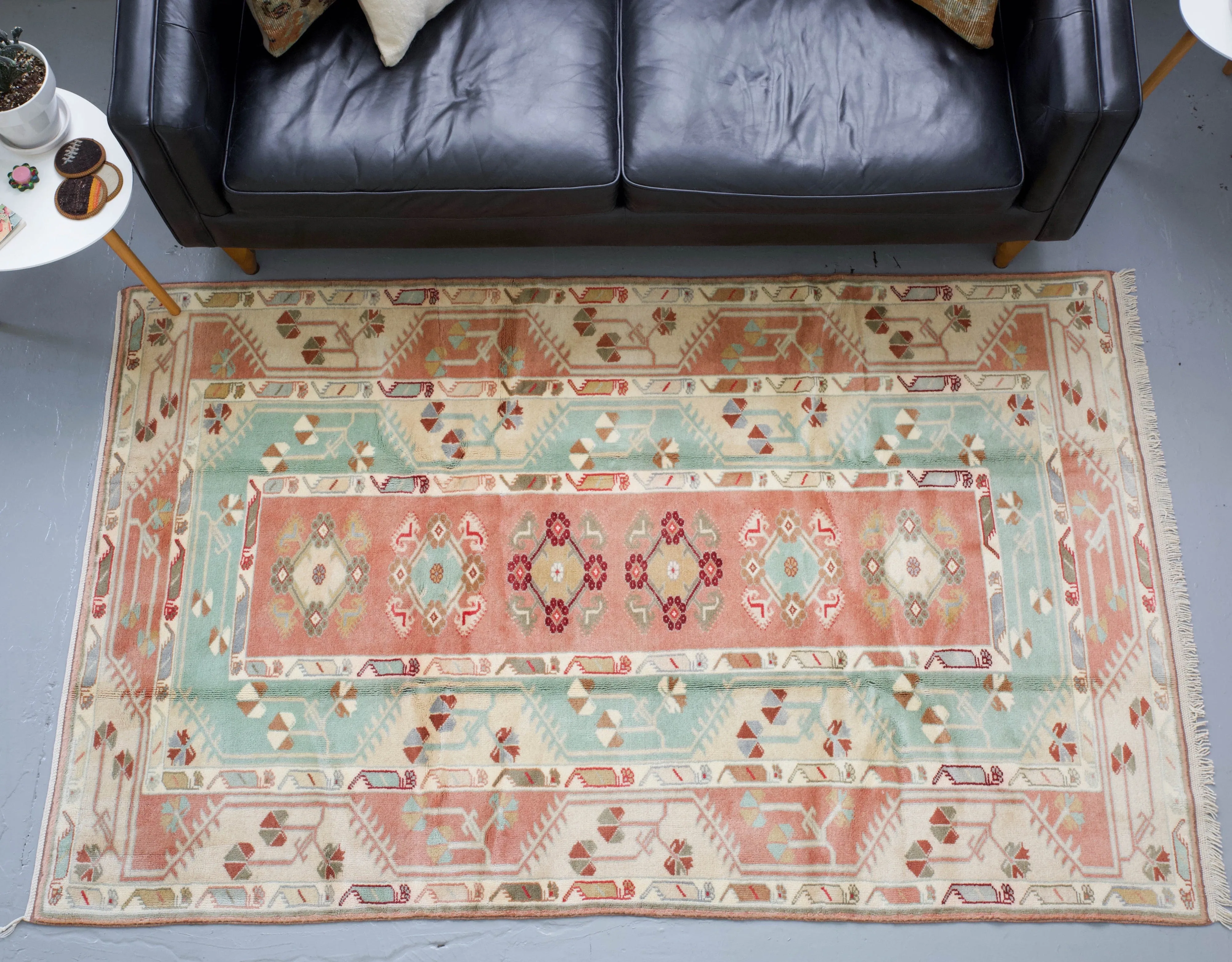 Vintage Turkish Milas Rug