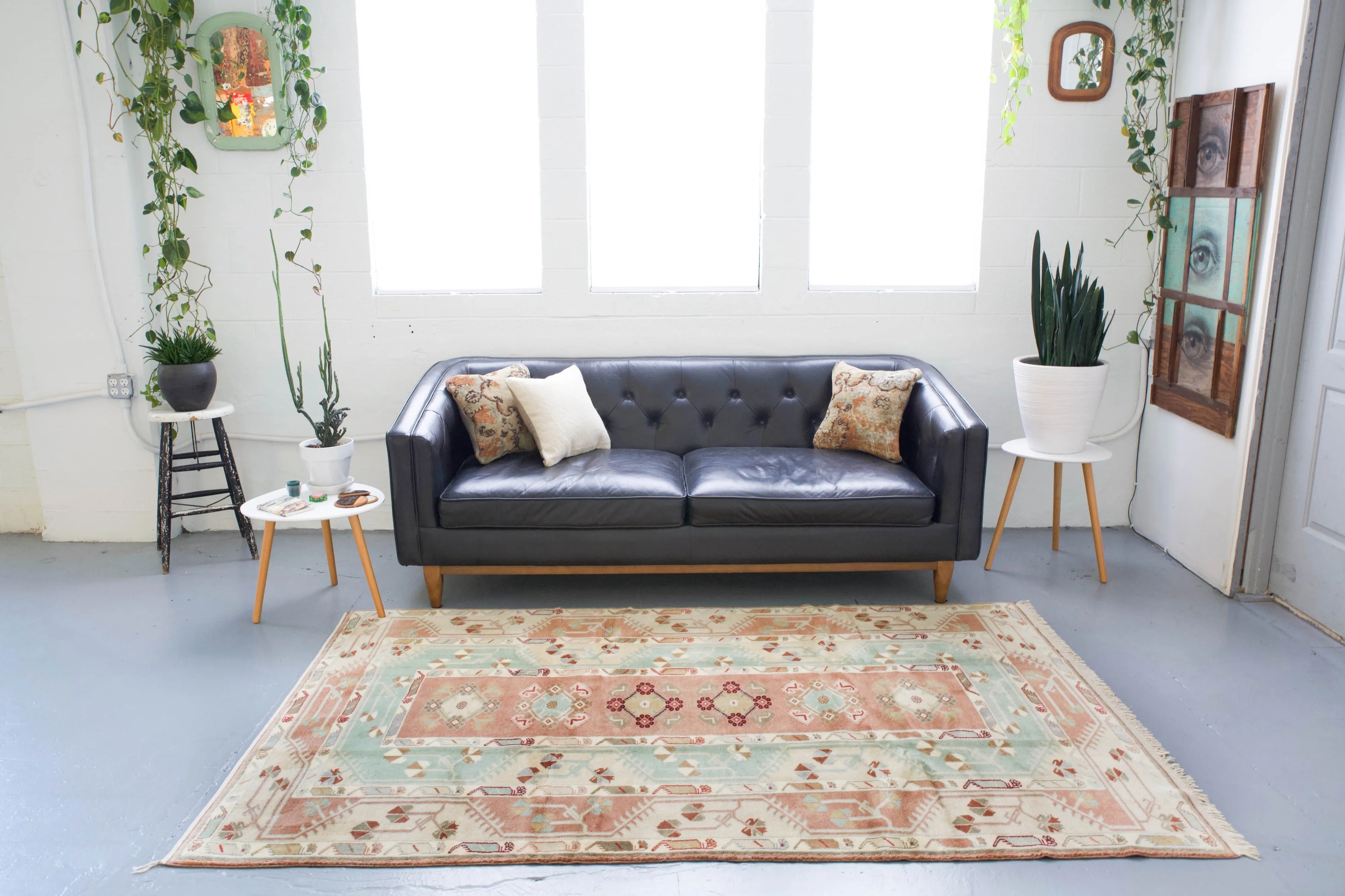 Vintage Turkish Milas Rug
