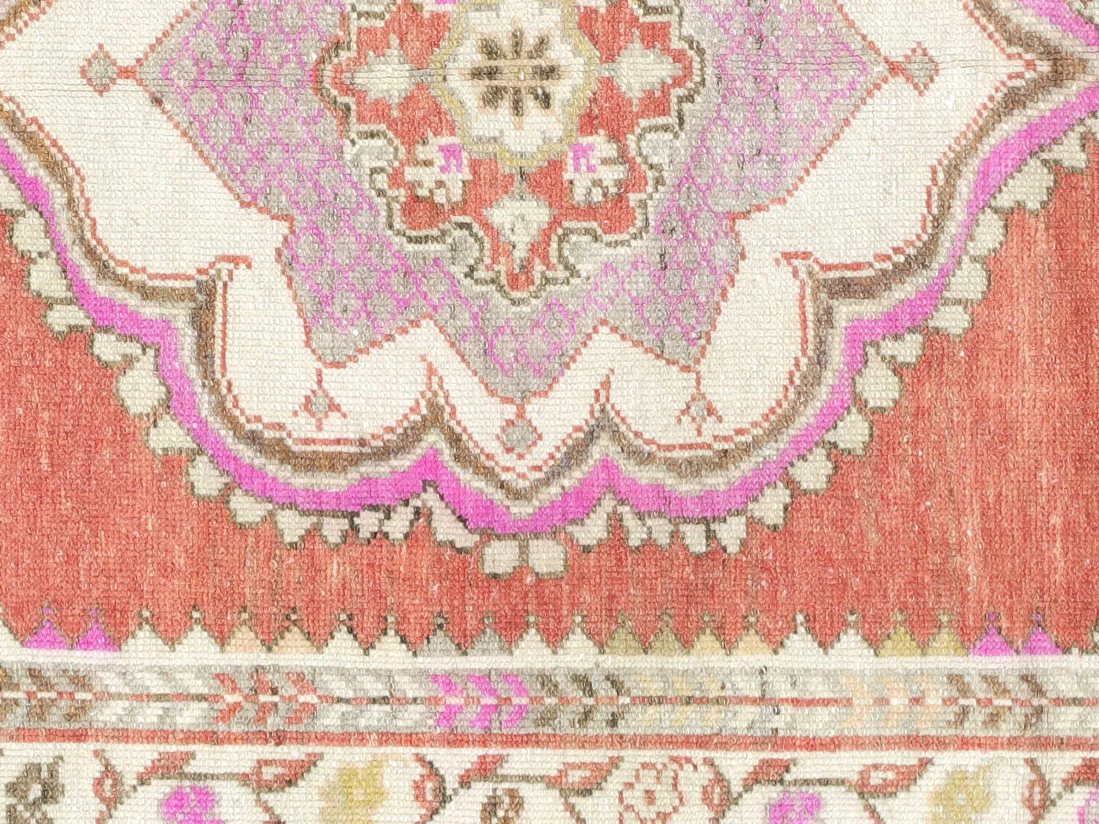 Vintage Turkish Oushak Rug - 3'1" x 6'5"