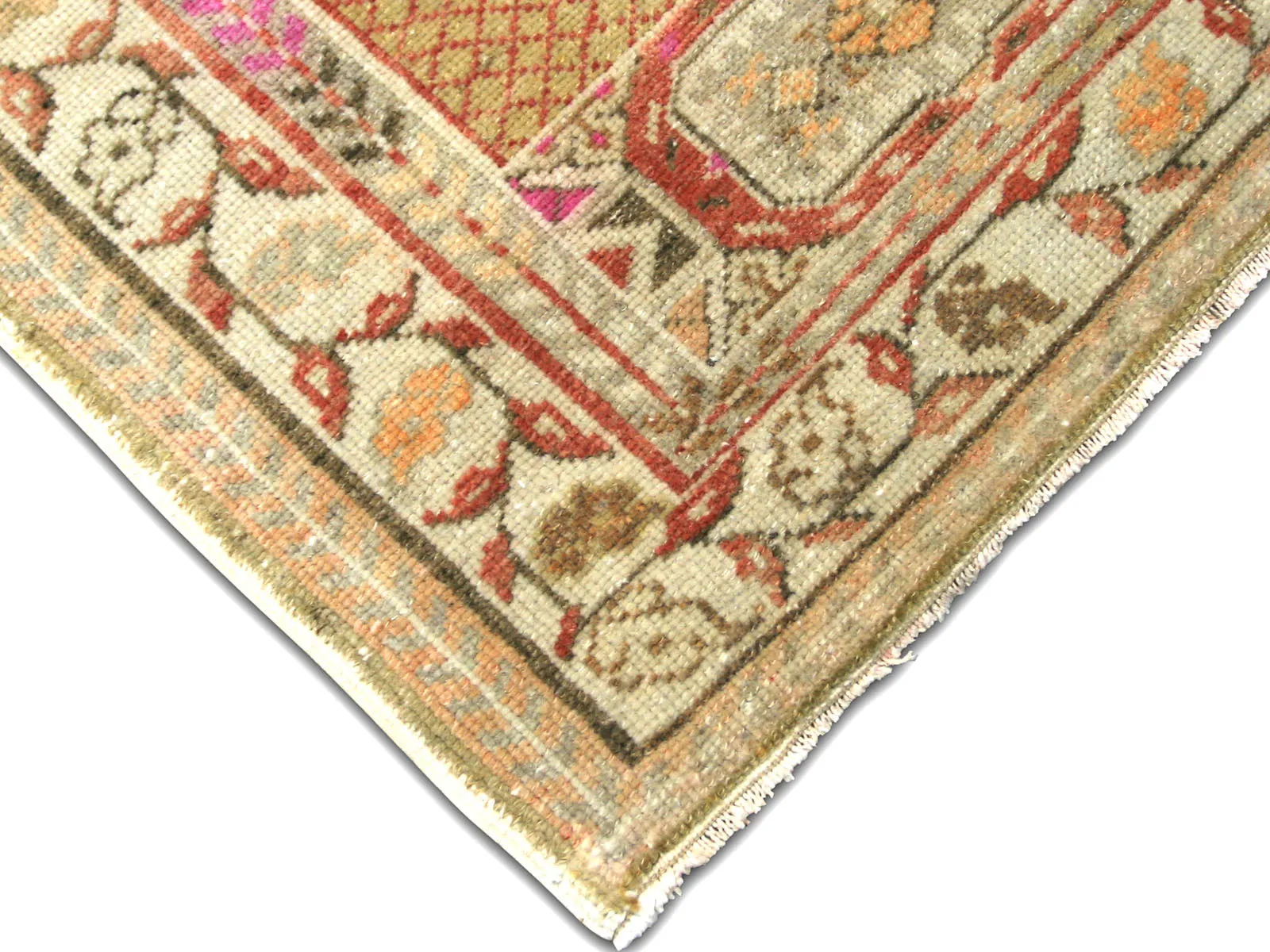Vintage Turkish Oushak Rug - 3'1" x 6'5"