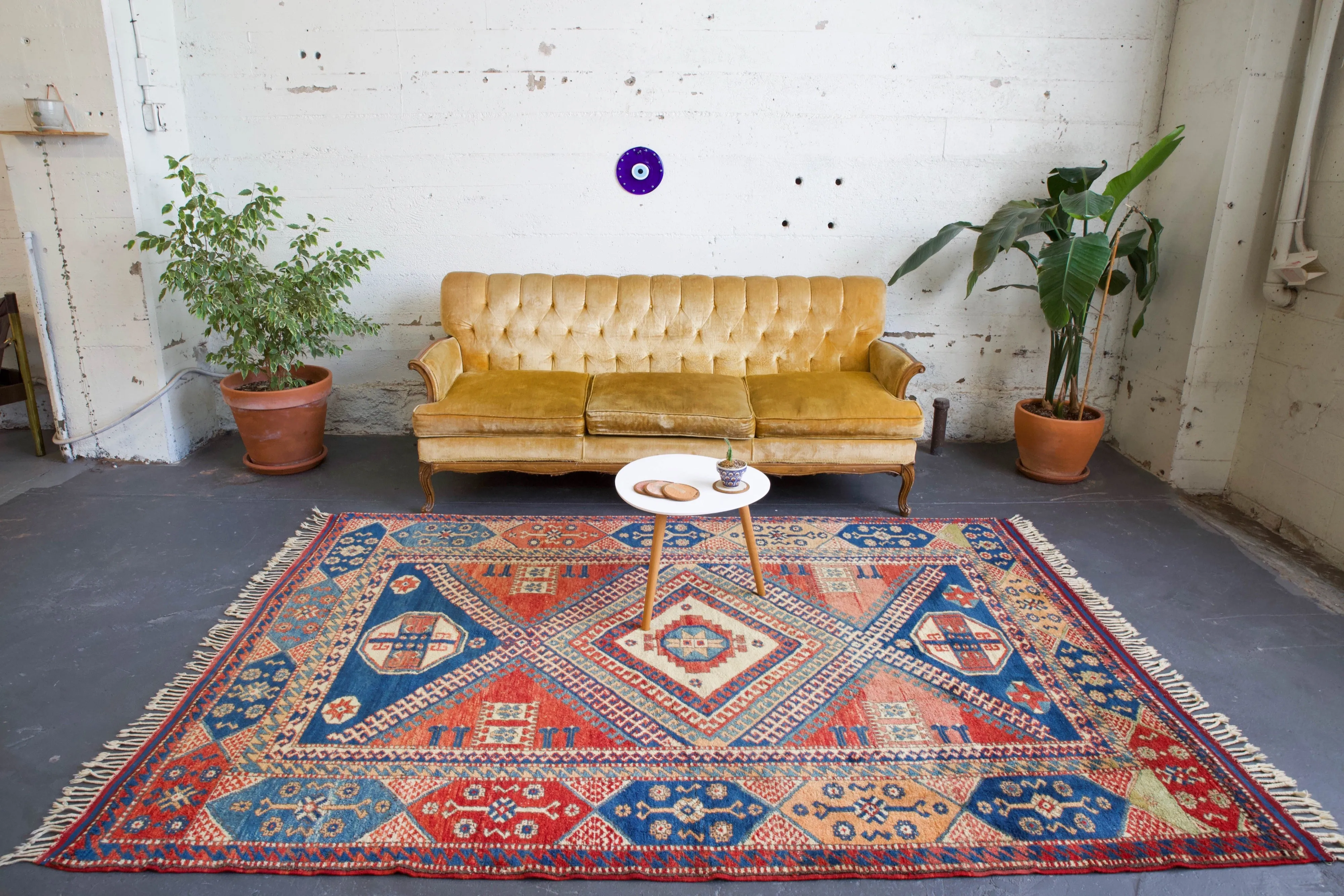 Vintage Turkish western Anatolian Rug