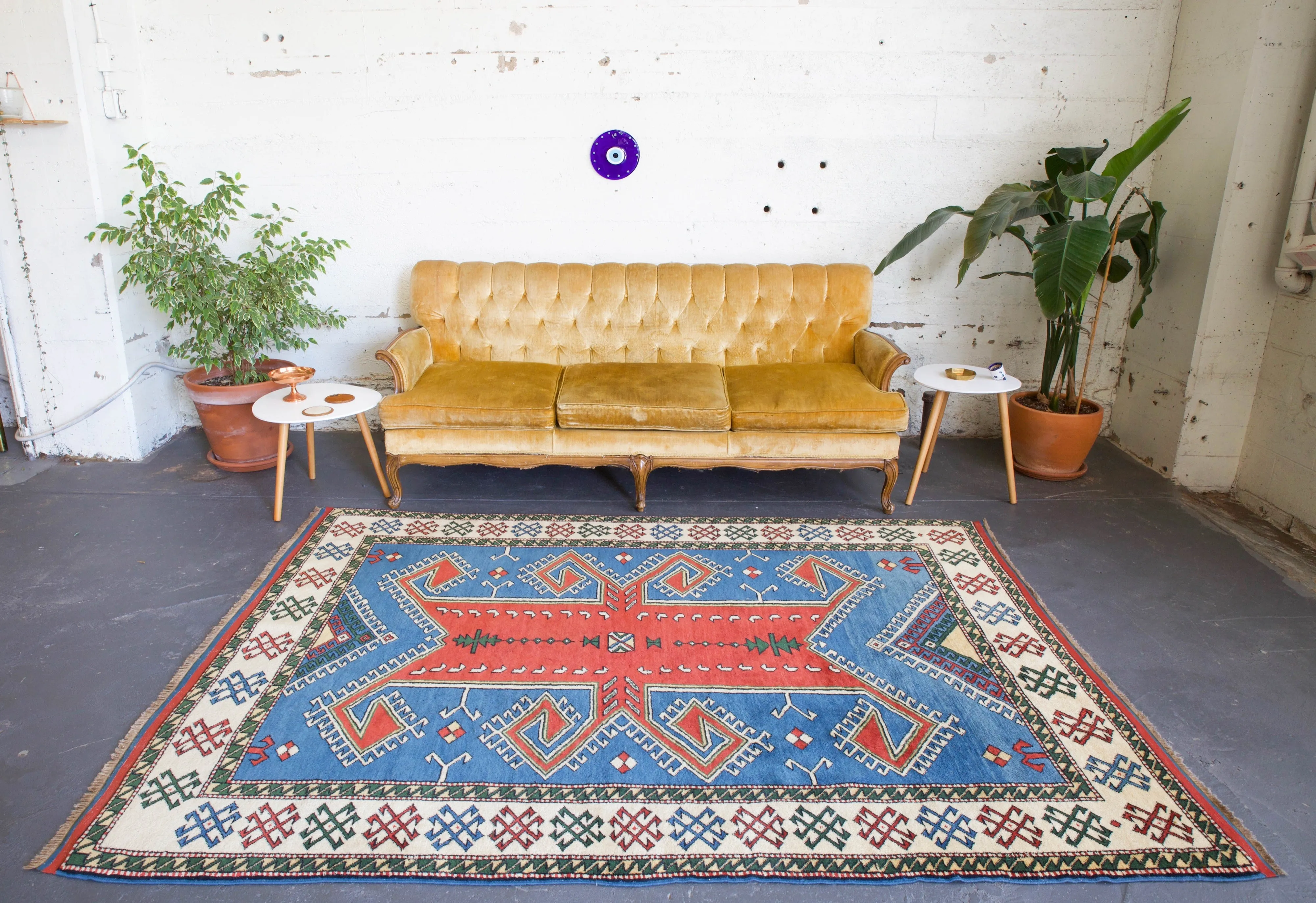 Vintage Turkish western Anatolian Rug