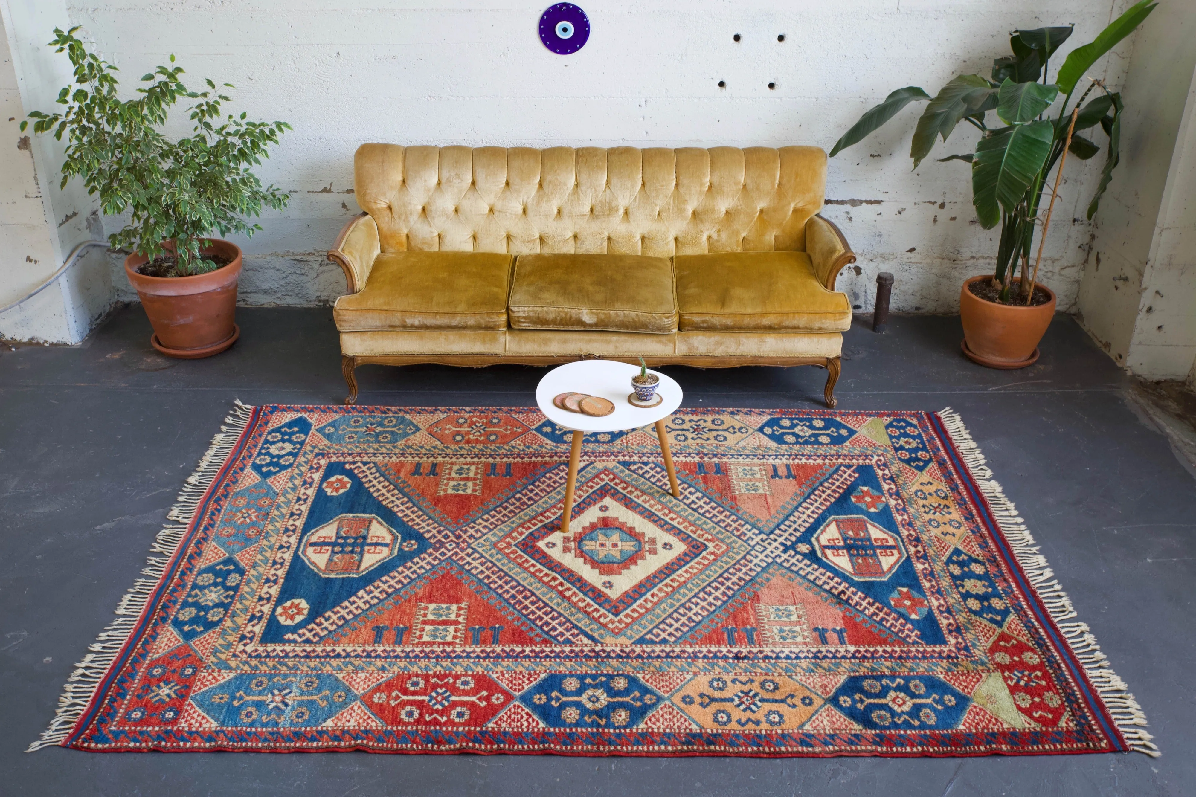 Vintage Turkish western Anatolian Rug