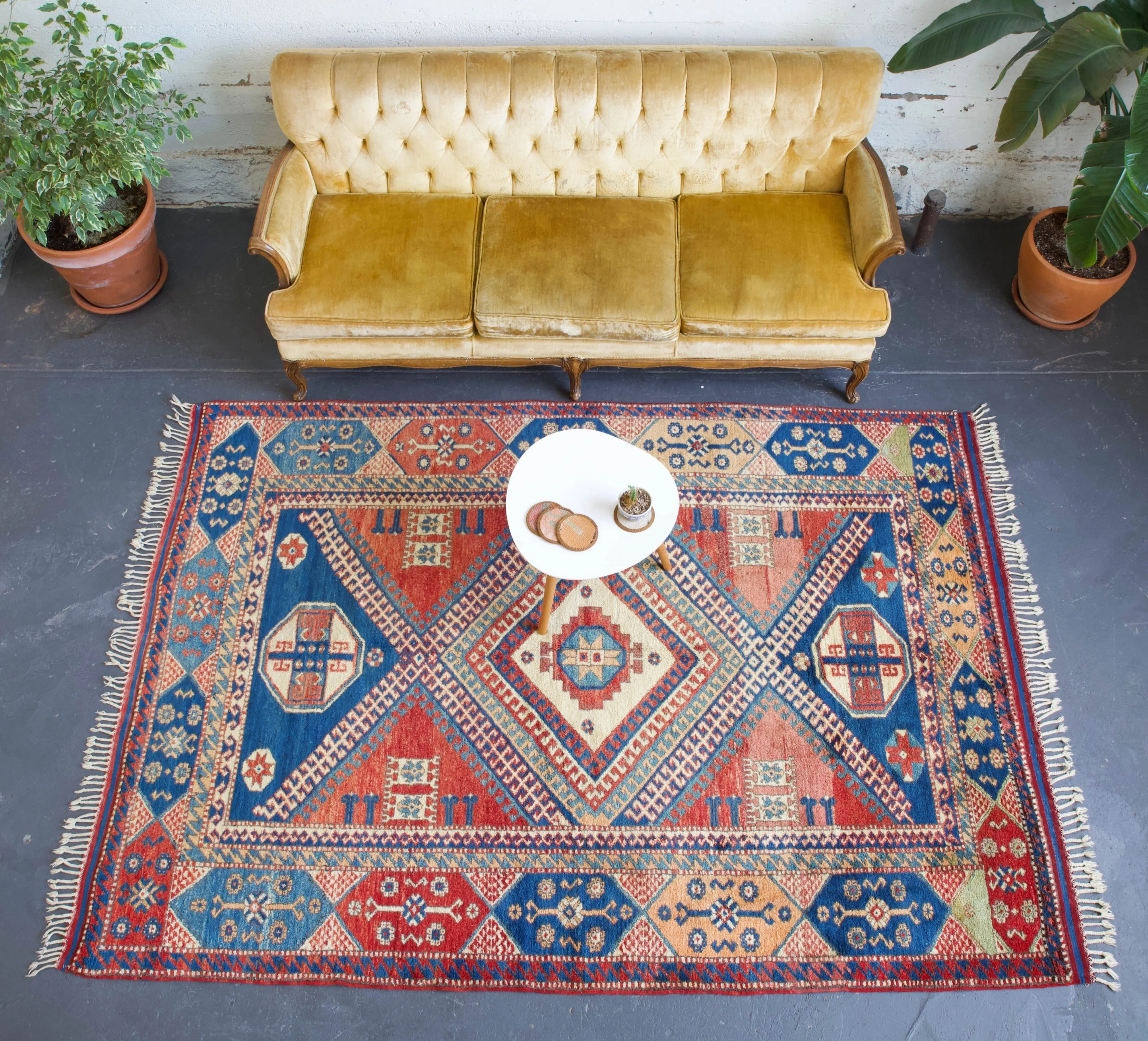 Vintage Turkish western Anatolian Rug