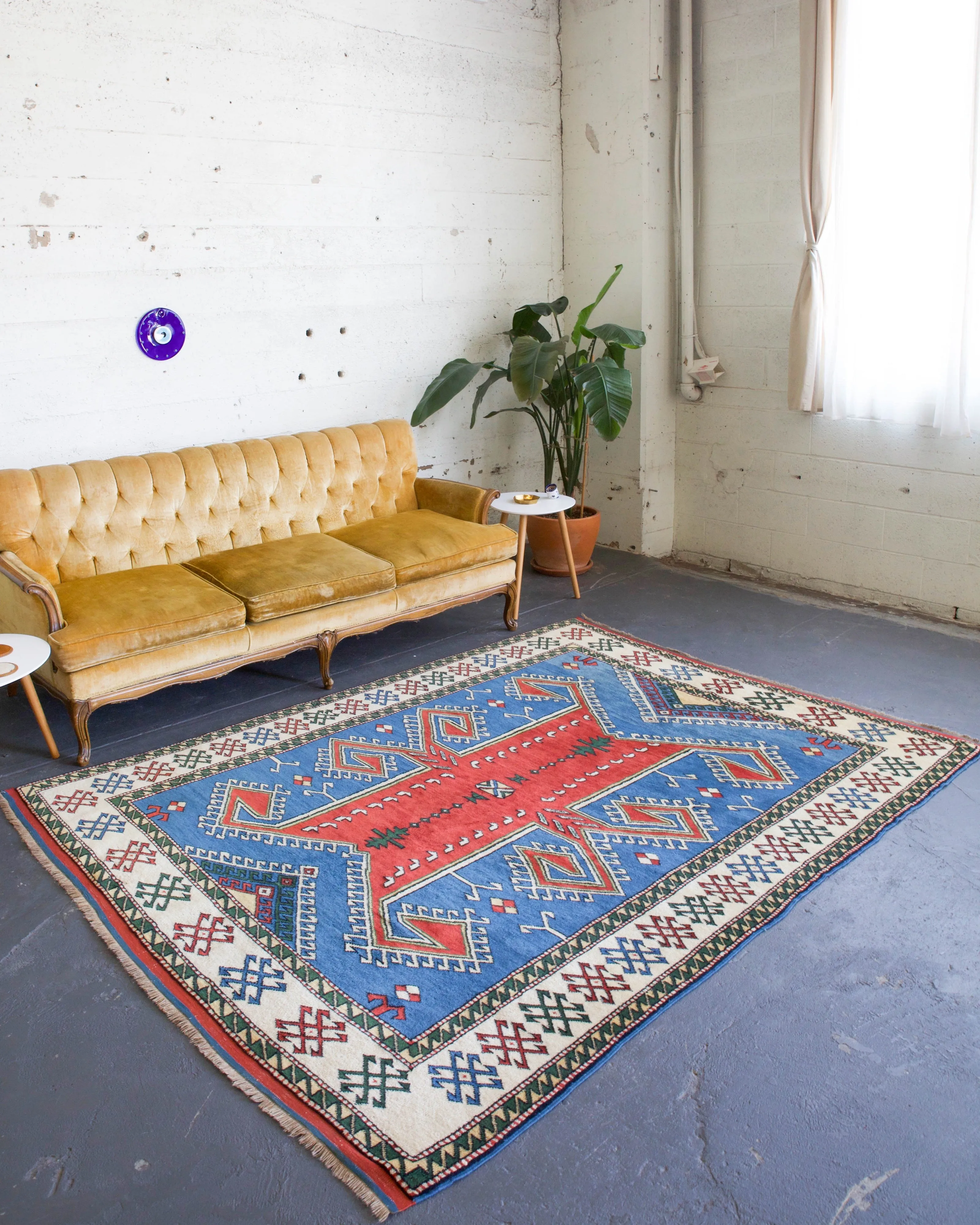 Vintage Turkish western Anatolian Rug
