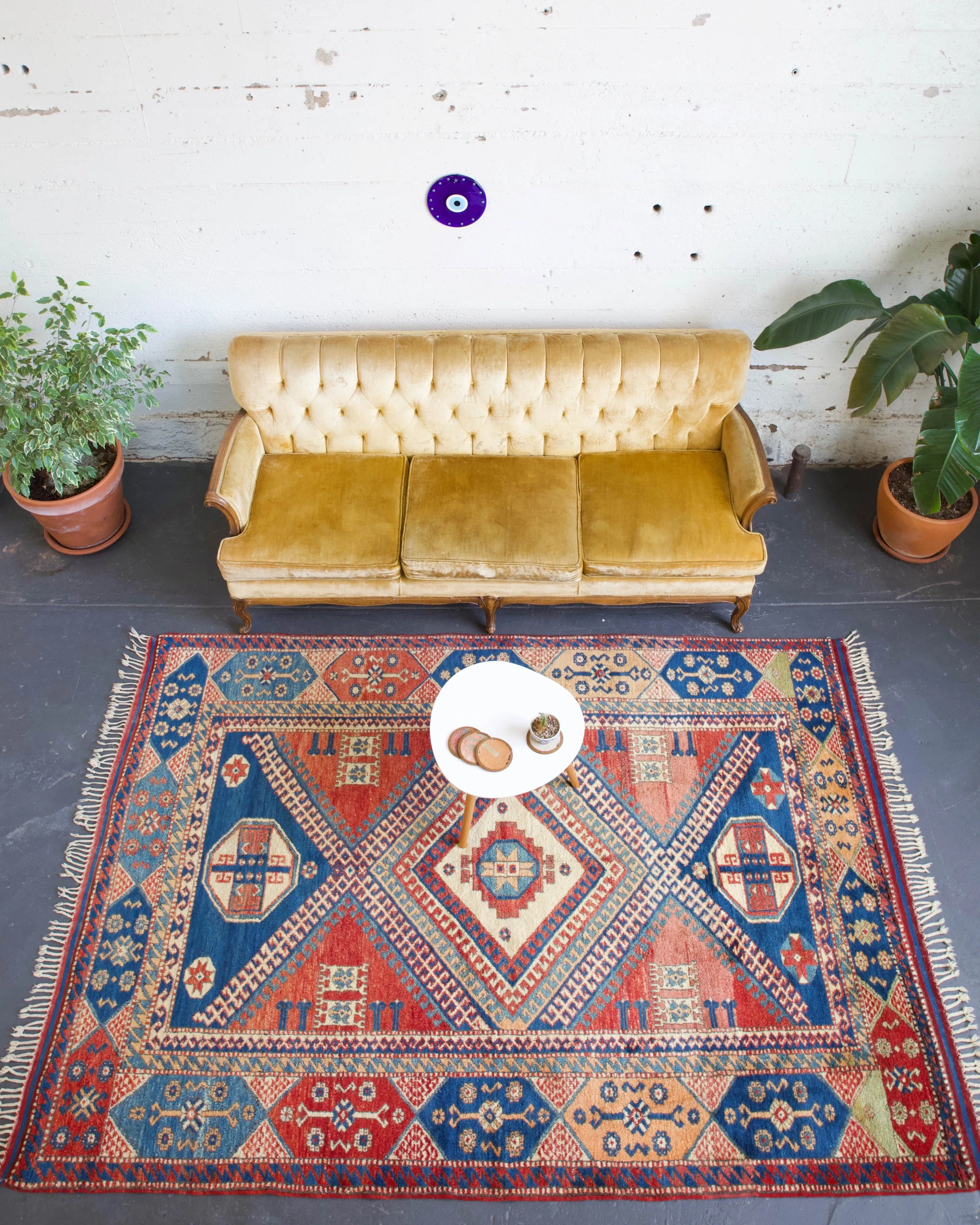 Vintage Turkish western Anatolian Rug