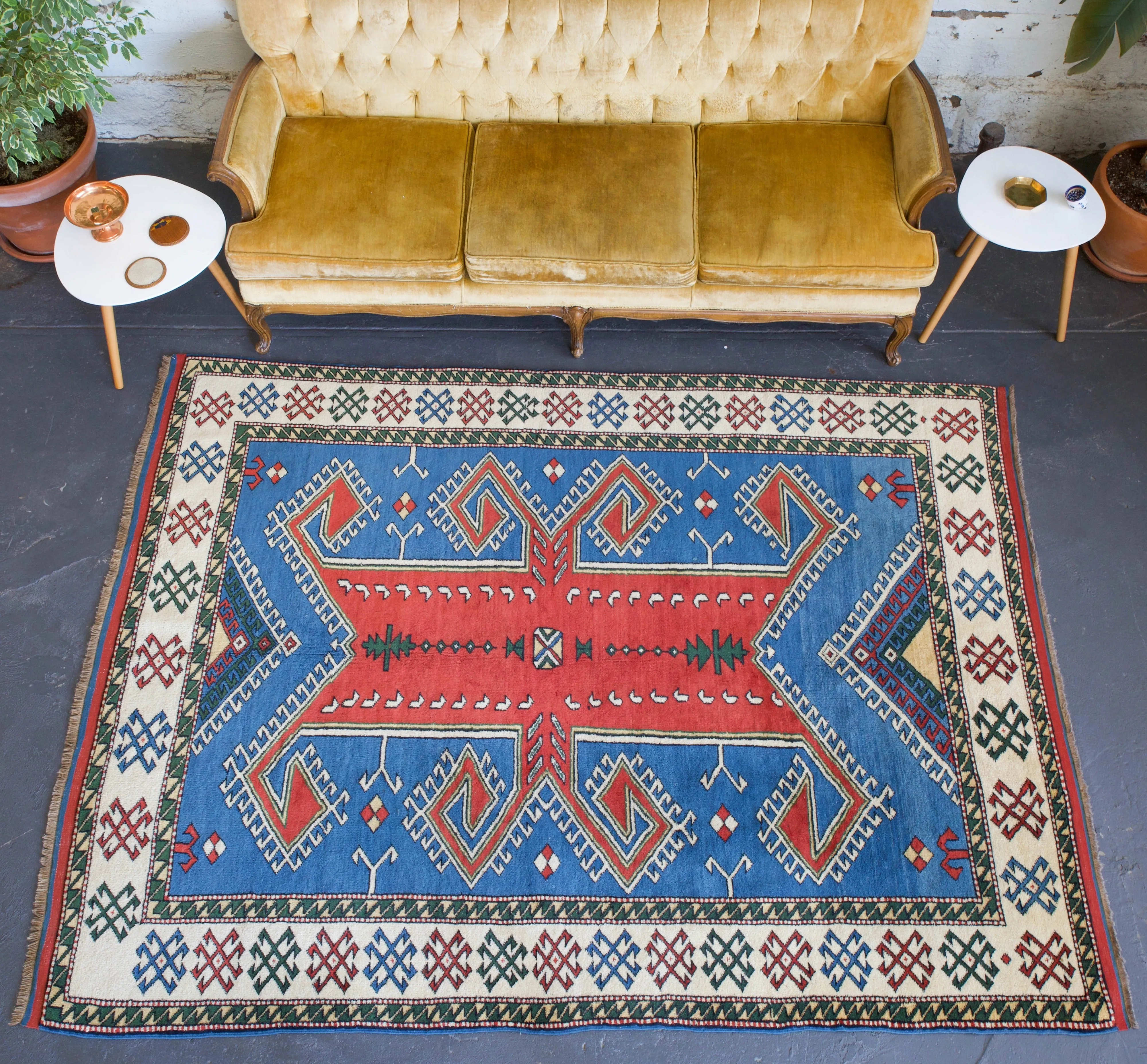 Vintage Turkish western Anatolian Rug