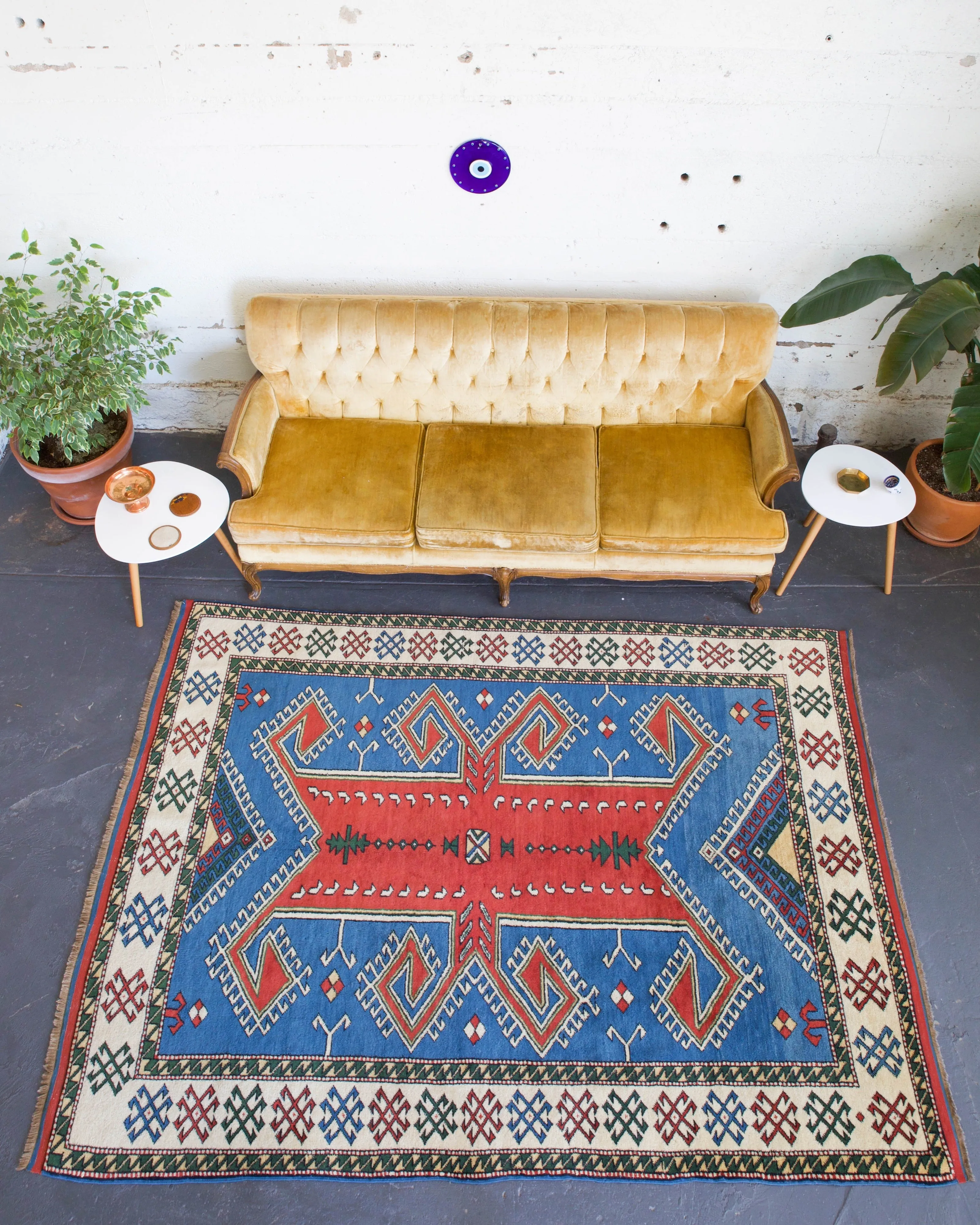 Vintage Turkish western Anatolian Rug