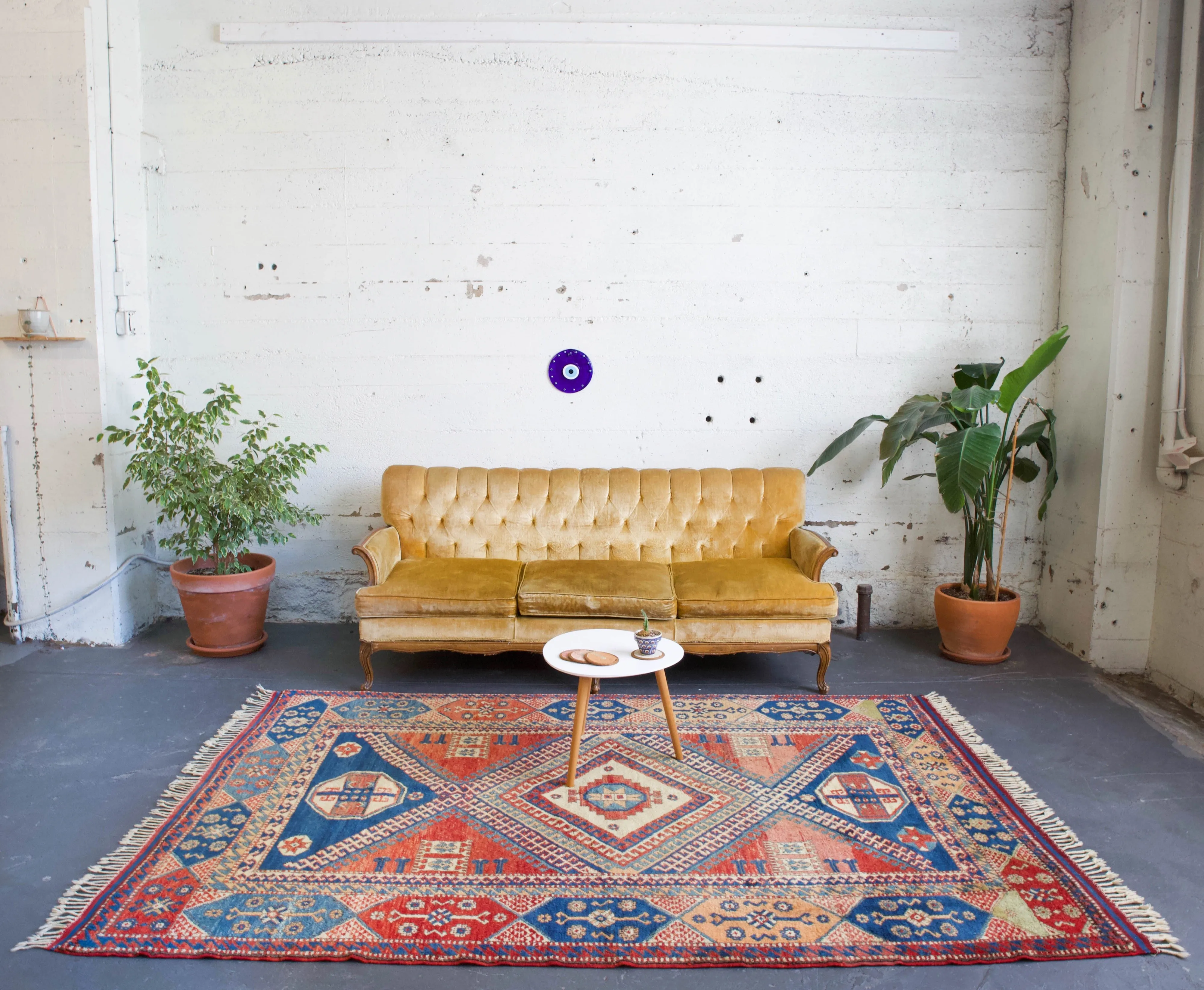 Vintage Turkish western Anatolian Rug