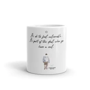 Vulnerable 2021 Black Type Lyric 1 White Glossy Mug