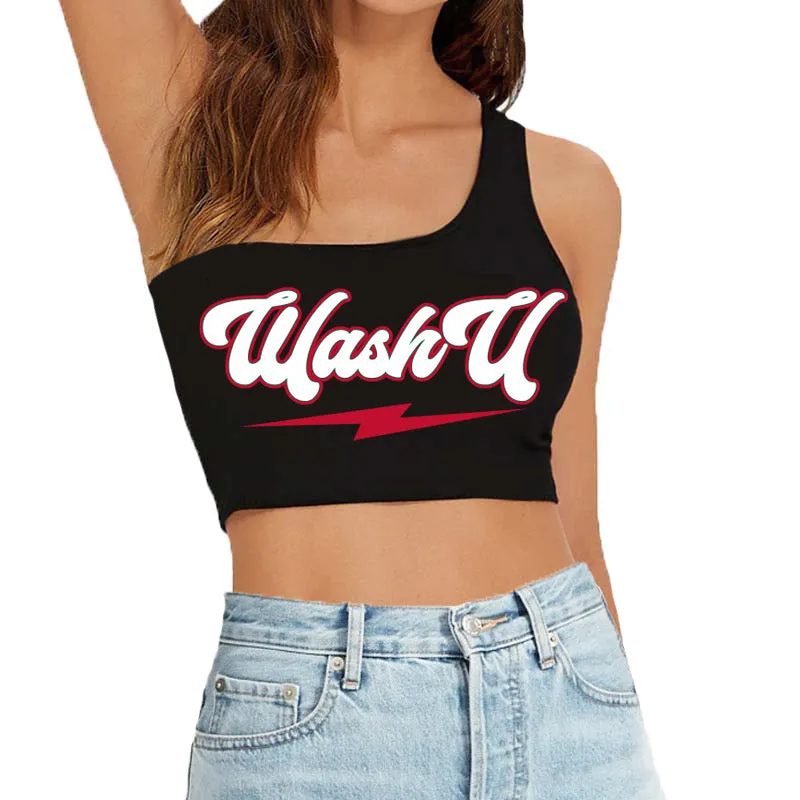 WashU Lightning One Shoulder Top