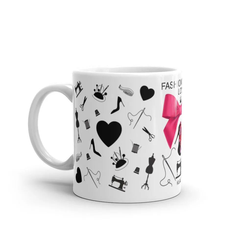 White glossy mug 'Fashion Week'