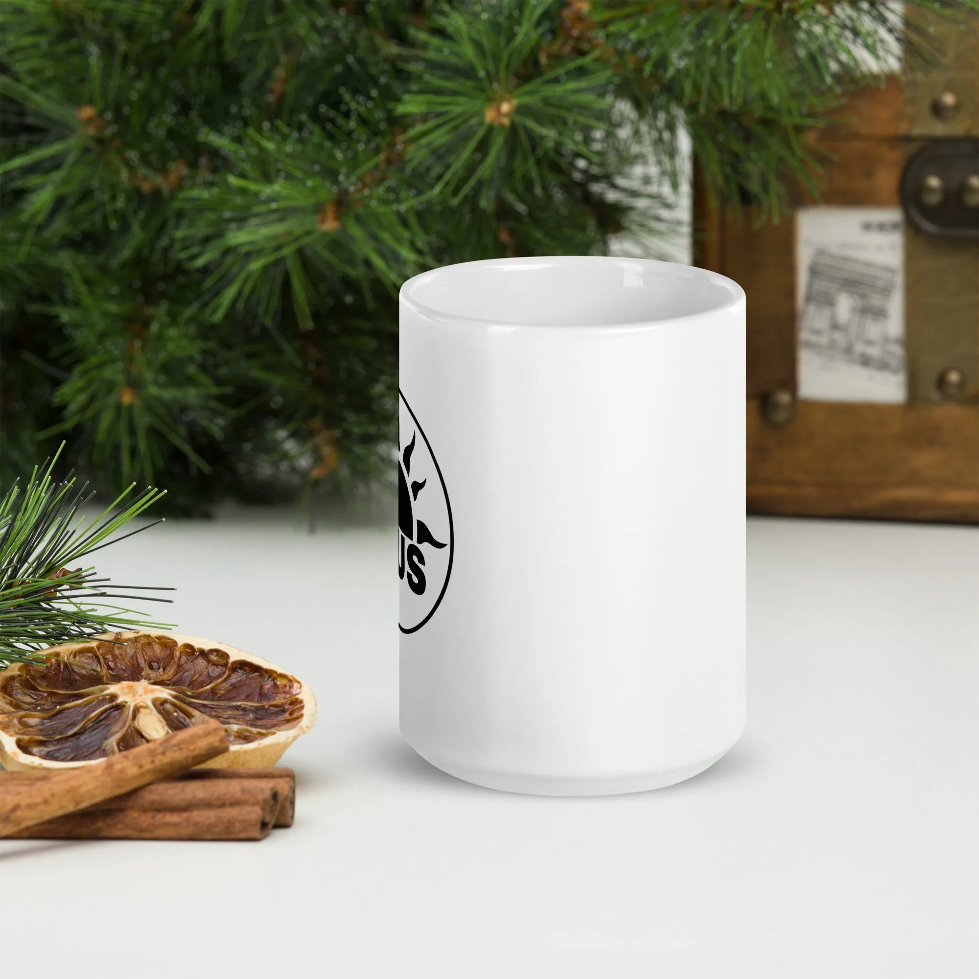 White glossy NUS mug
