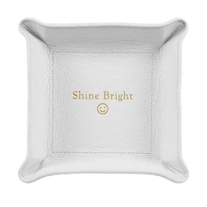 White Shine Bright Medium Valet Tray