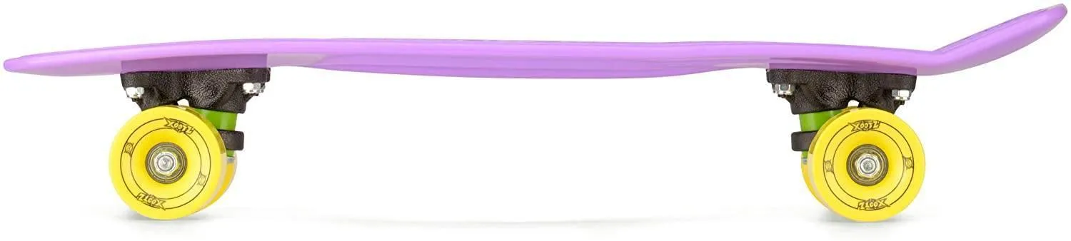 XOOTZ 22-Inch Mini Cruiser Skateboard - Pastel Purple
