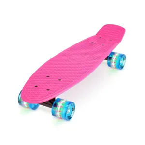 XOOTZ 22-Inch Mini Cruiser Skateboard - Pink