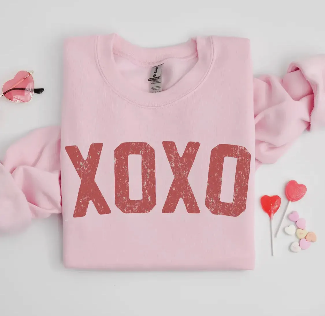 XOXO Pink Valentine Sweatshirt
